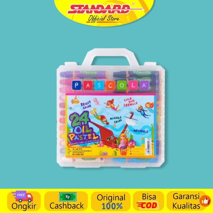 

【M-MT】BIG SALE!!! Standard - Pascola Oil Pastel 24 / Set ( Crayon / Pewarna / Coloring ) - set 24