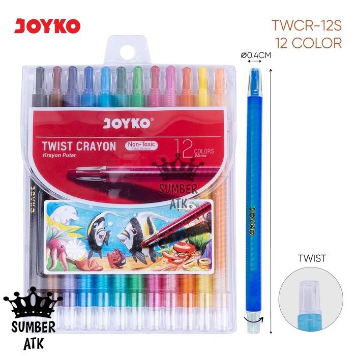 

【M-MT】SALE!!! Krayon Putar Twist Crayon Joyko 12 , 24 , 36 WARNA PANJANG TWCR-12S TWCR-24S TWCR-36S - 12 WARNA