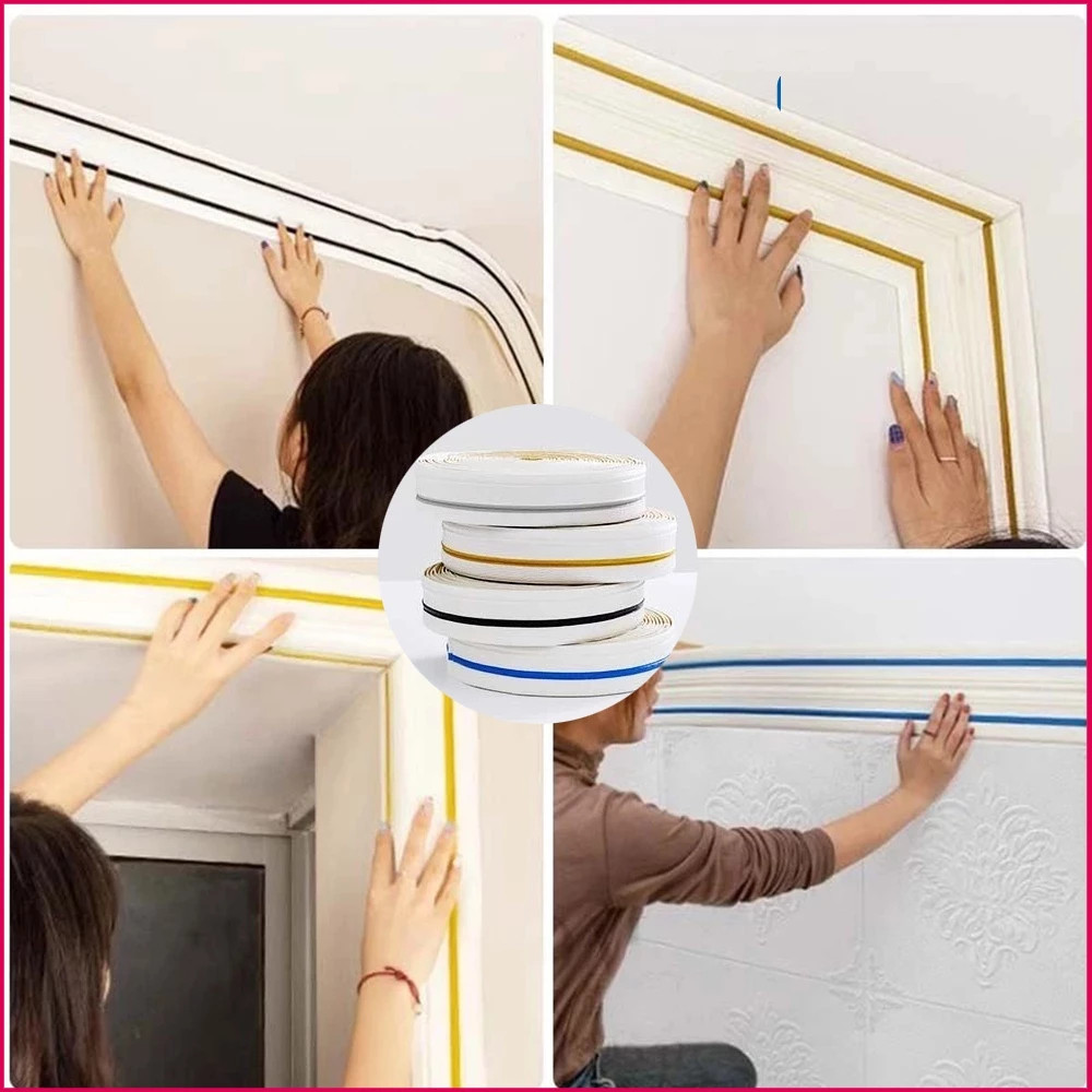 KENDI HOME SIDOARJO Wallpaper Foam List Foam 3D / List Siku Wall Border List 2.3 Meter / Walpaper Li