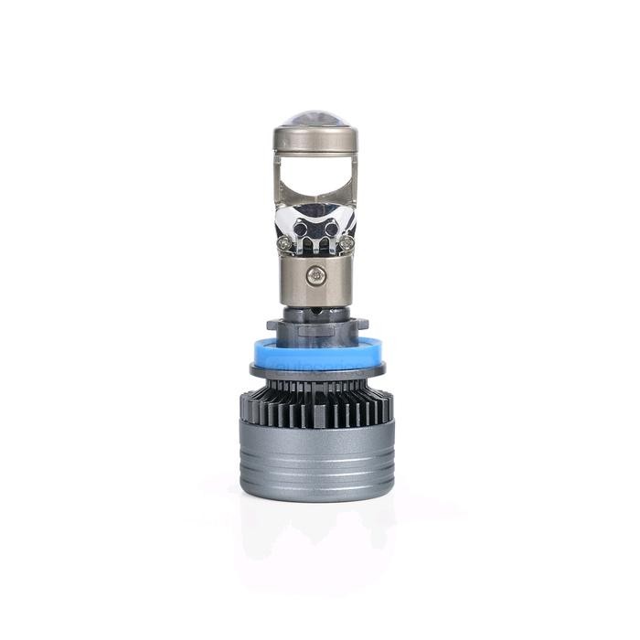 Sepasang Lampu LED Untuk Mobil Mini Laser Projector H4 H11 Nine LUXIMOS C1 100 Watt - soket H11