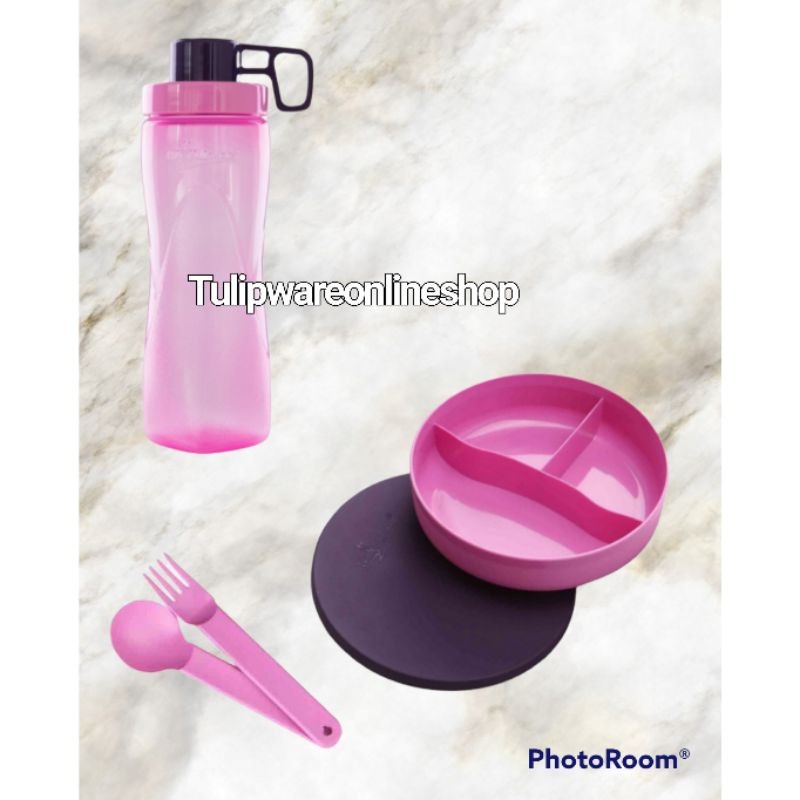 Twin Tulipware paket bekal sekolah Gemas berisi paket bekal bersekat Co