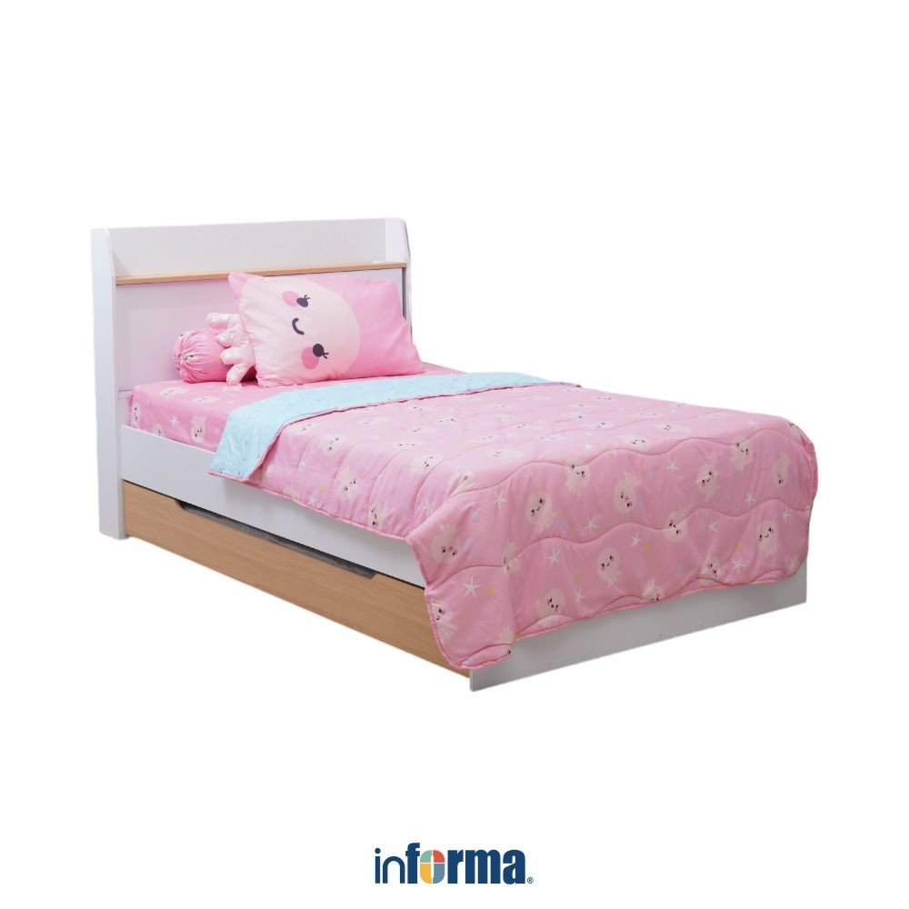 Informa 120X200 Cm Set 4 Pcs Seprai Double Anak Microfiber Octopie Sprei Motif Seprai Aesthetic Sepr