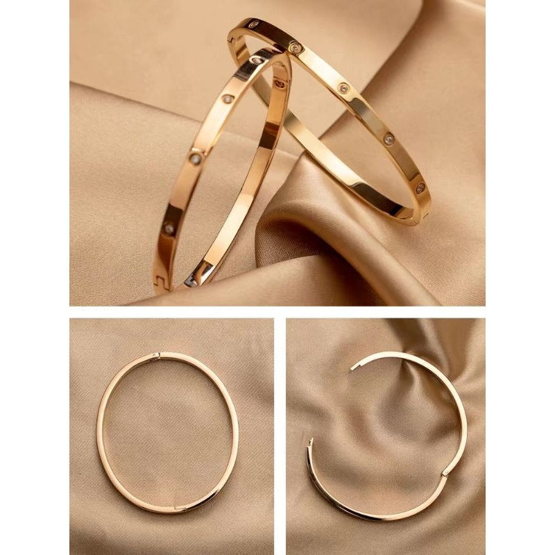 Gelang Titanium Terlaris Aksesoris Wanita Elegan Model Permata Gelang Titanium Nagita Perhiasan fash