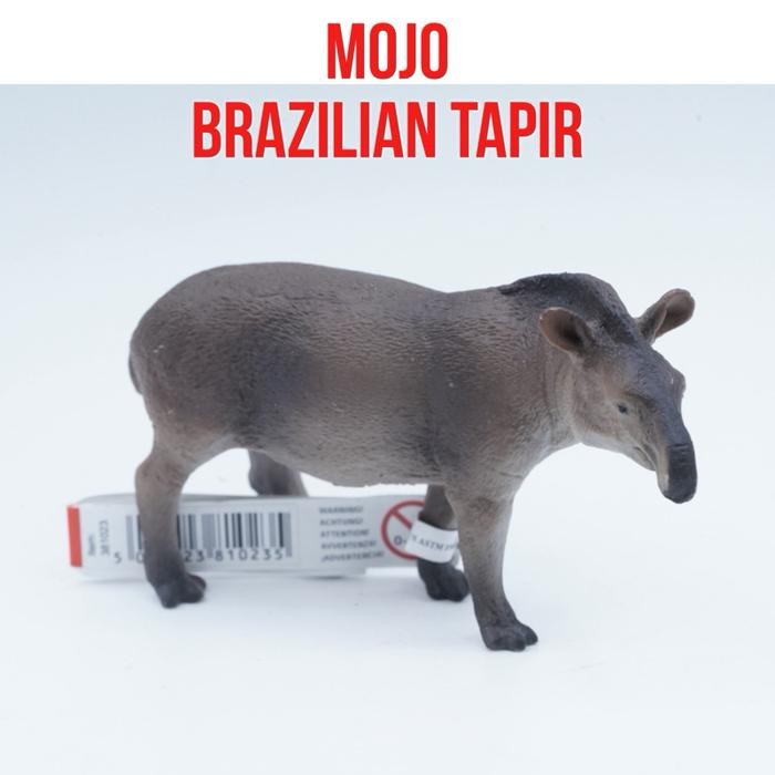 MOJO Fun Brazilian Tapir Brasil Tapirus terrestris Mainan Binatang Miniature Hewan Animal Figurine P