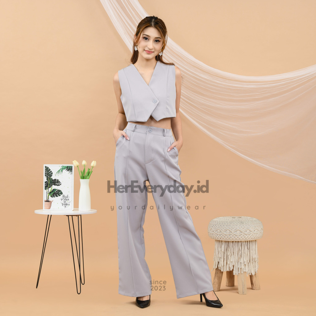 Setelan Blazer Premium Wanita Jumbo Casual SET-102