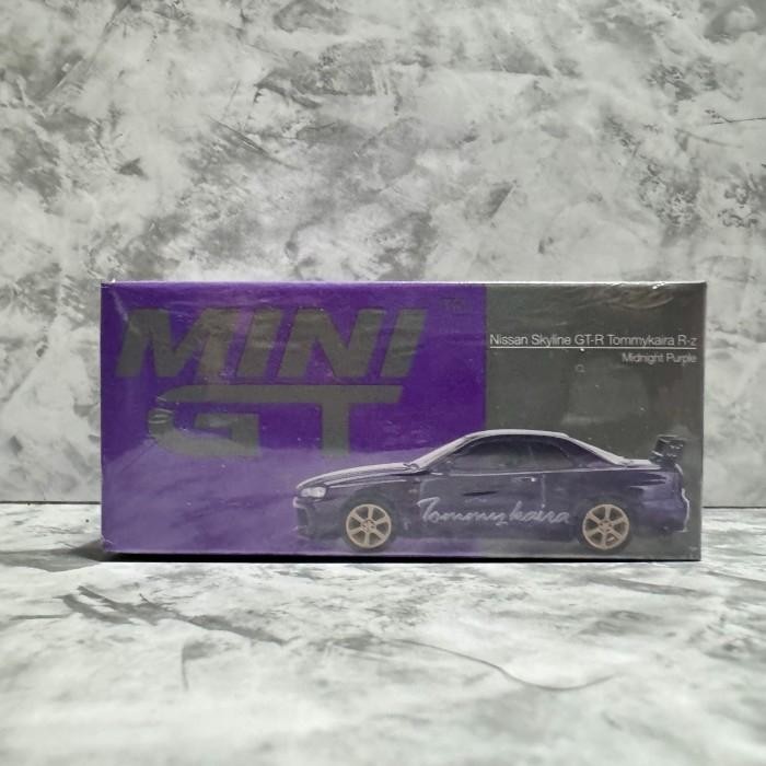 MINI GT 616 NISSAN SKYLINE GTR R34 TOMMY KAIRA MIDNIGHT PURPLE