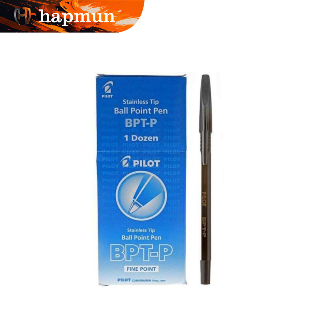 

Hapmun - Pen Pilot BPTP 0.7 – Pulpen Premium 12pcs Tinta Hitam/Biru