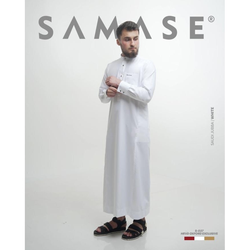 SAMASE S027 SAUDI JUBBA HRVD OXFORD EXCLUSIVE - GREY, XL