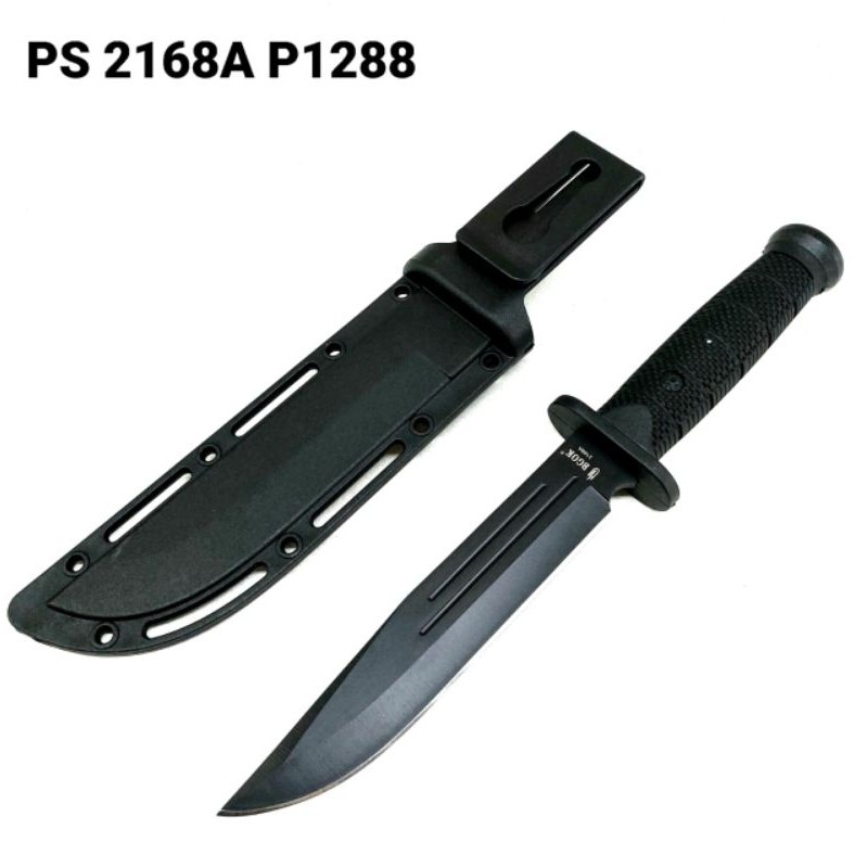 Pisau Daging Survival Taktis PS 2328A P1272 + Sarung – Pisau Komando Multifungsi Outdoor