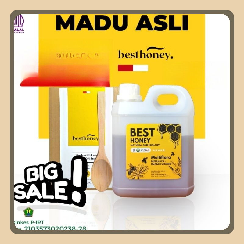 

Best Honey Madu Asli Multiflora 1 KG / 500gr