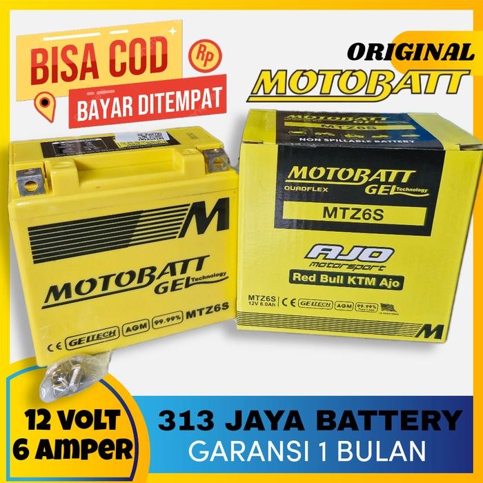 Aki Motobatt mtz6s satria FU,CBR