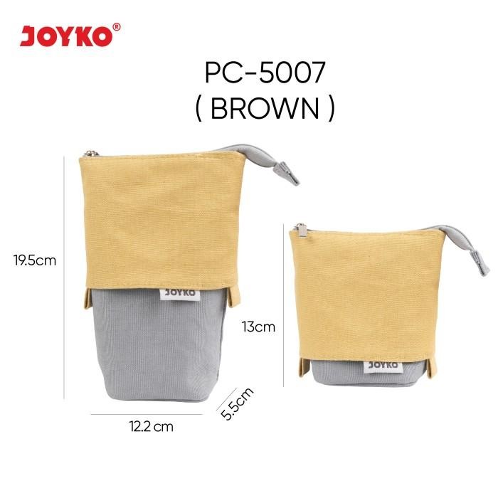 

[Promo] Kotak Tempat Pensil Pencil Case Joyko PC-5007 - Brown
