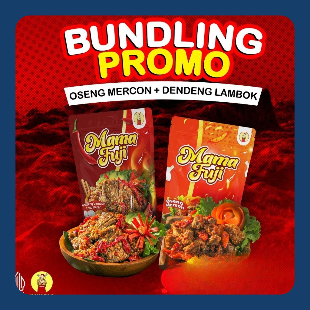 

[NEW LAUNCHING] Mamafuji - Promo Bundling Oseng Mercon & Dendeng Lambok (Basah) 200gr