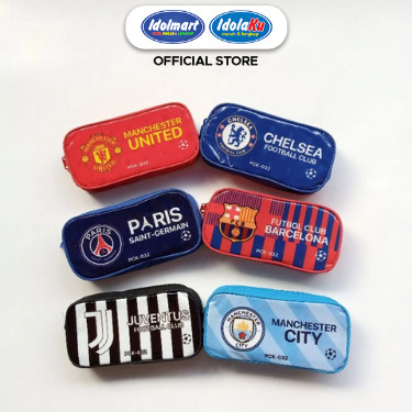 

IDOLMART Tempat Pensil Anak Motif Klub Bola Softcase Pensil Bola