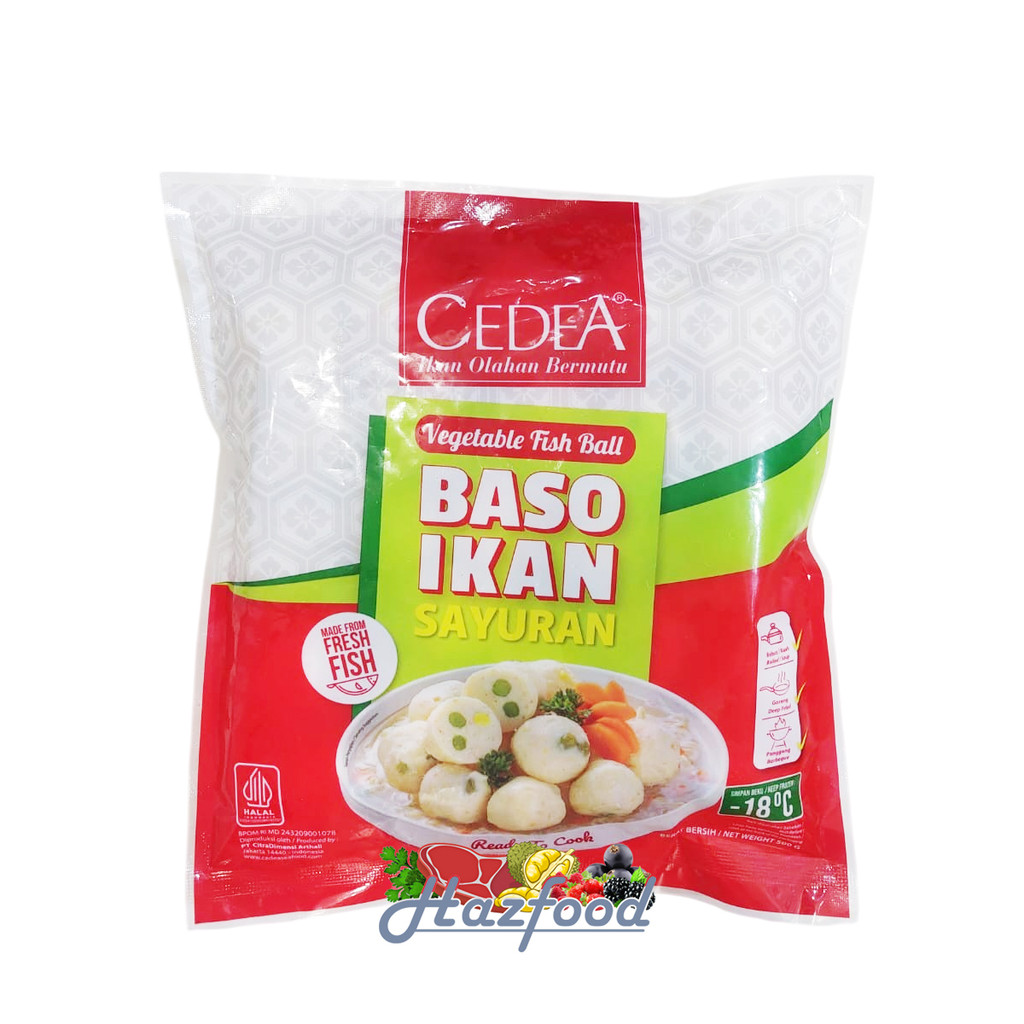 

CEDEA Baso Ikan Sayuran / Vegetable Fish Ball - 500 Gram