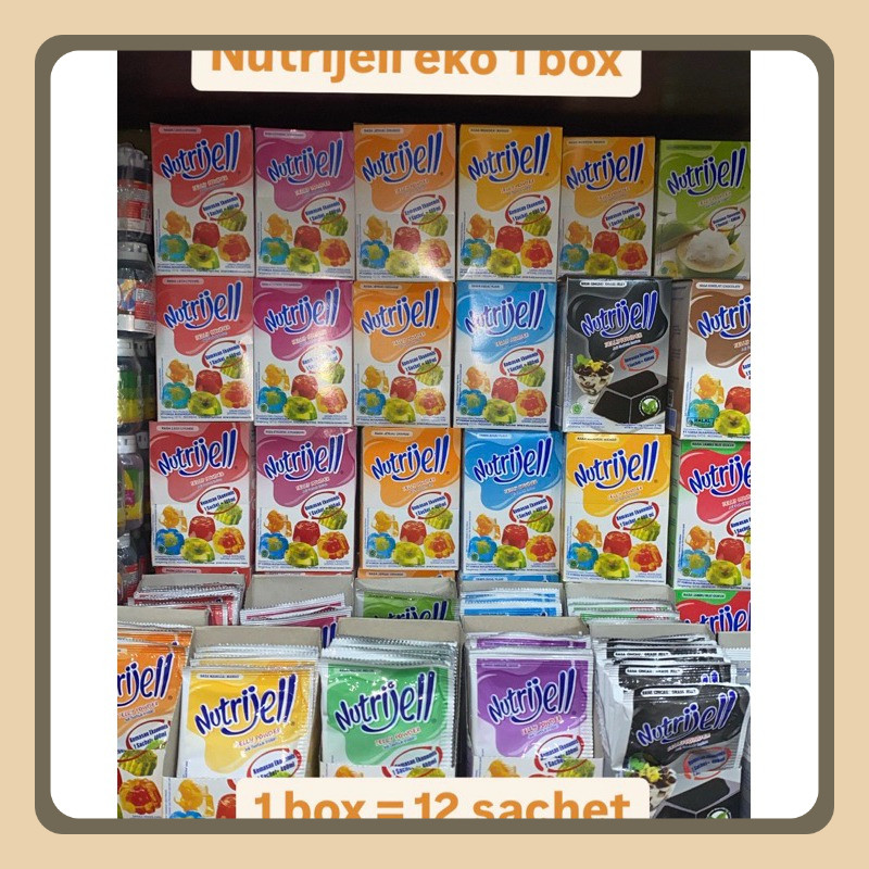 

( 12 PCS )Nutrijel jelly powder All varian per 1 BOX