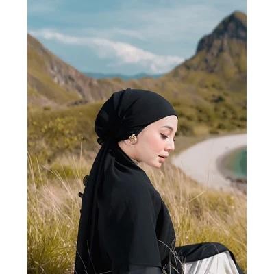 MUMPUNG PROMOKoyu Hijab Turban Instant / Pasmina Instant Turban Koyu - BLACK, InstantTERLARIS
