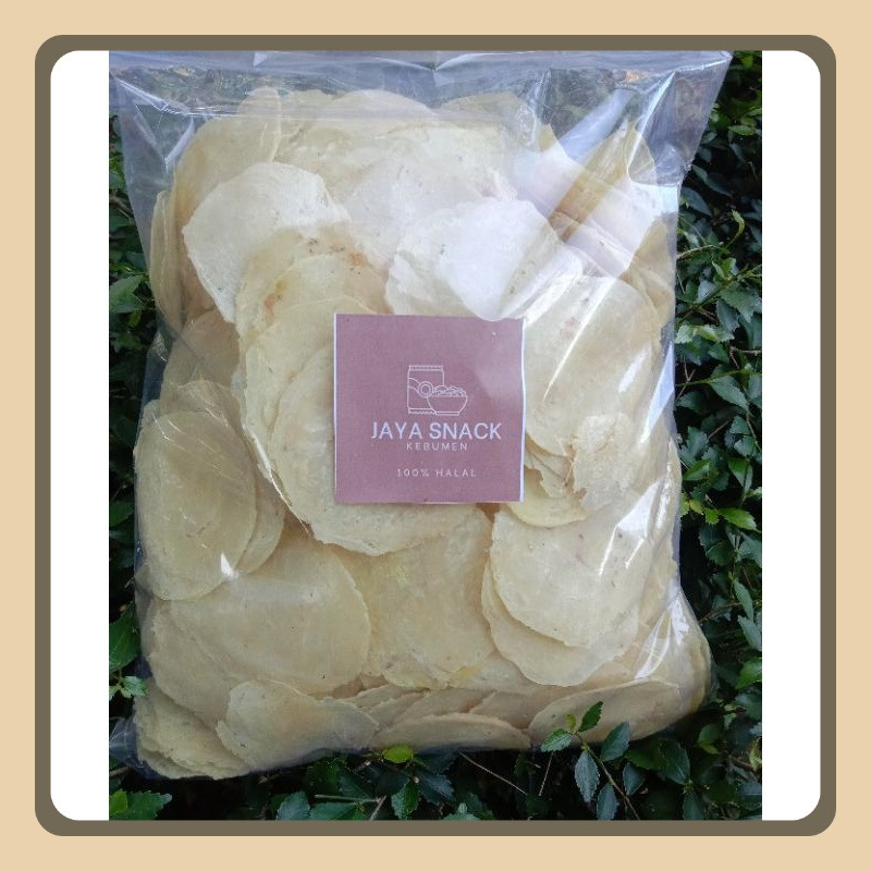 

Emping kemasan 1 Kg/Emping melinjo per 4 biji melinjo/Emping mentah tipis/Emping melinjo super kering/emping khas kebumen/asli melinjo