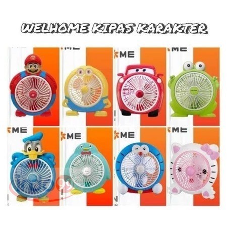 Welhome Kipas Angin Karakter 2in1 10 inci