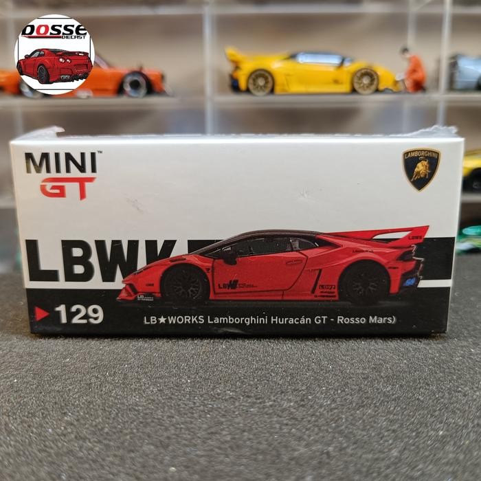 Mini GT 129 LB WORKS Lamborghini Huracan GT Rosso Mars