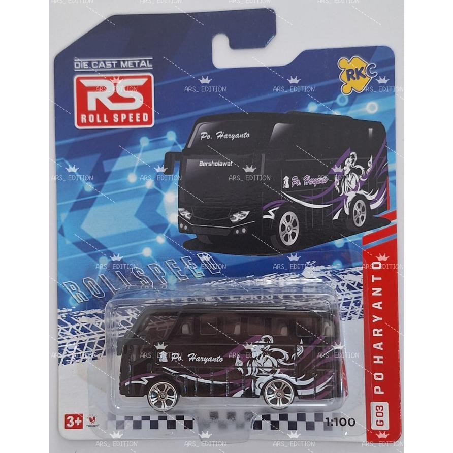 MAXX Rollspeed Diecast Bus po Haryanto Series - Ungu