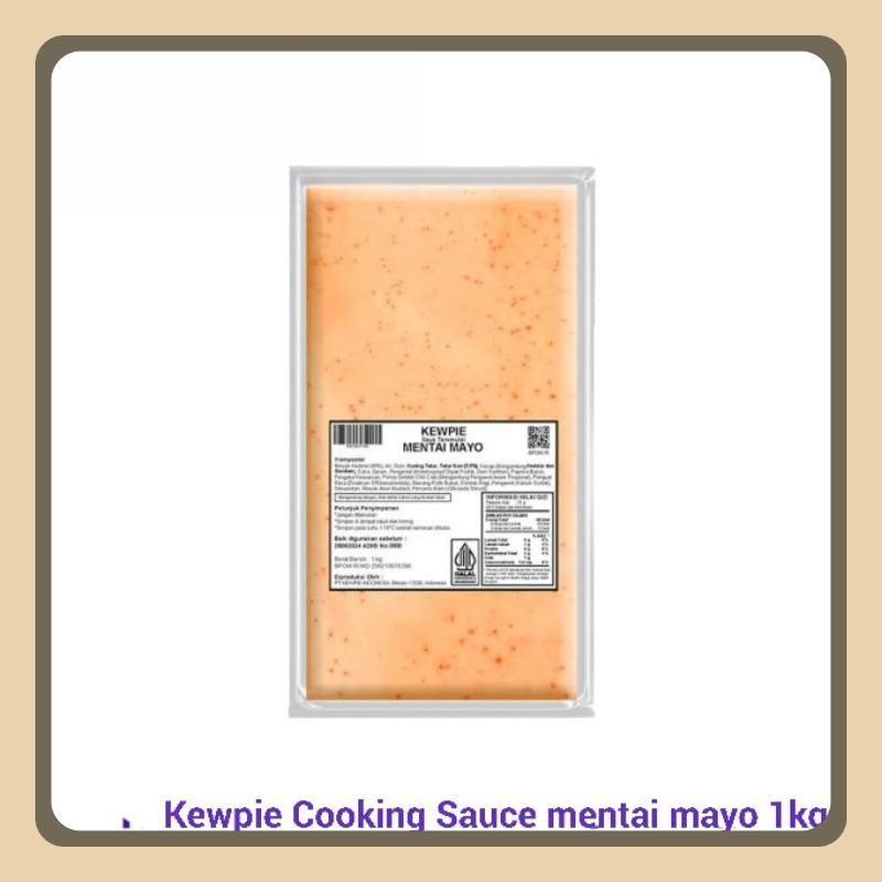 

Kewpie Cooking Sauce Mentai Mayo 1kg - Saus Mentai