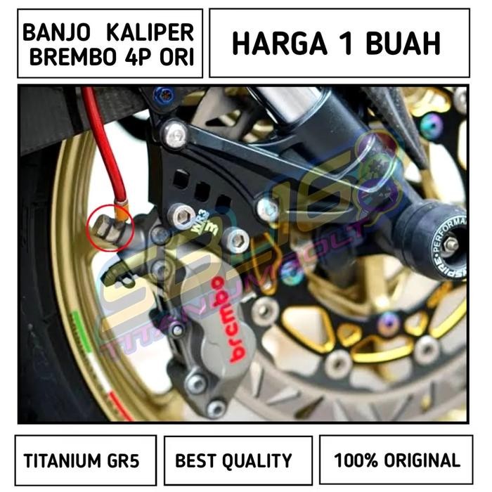 BANJO BREMBO TITANIUM - green, BREMBO ORIGINAL