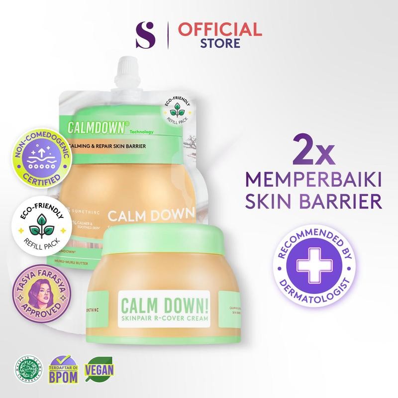 

[Exclusive] SOMETHINC Calm Down! Skinpair R-Cover Cream - Moisturizer / Pelembab Wajah