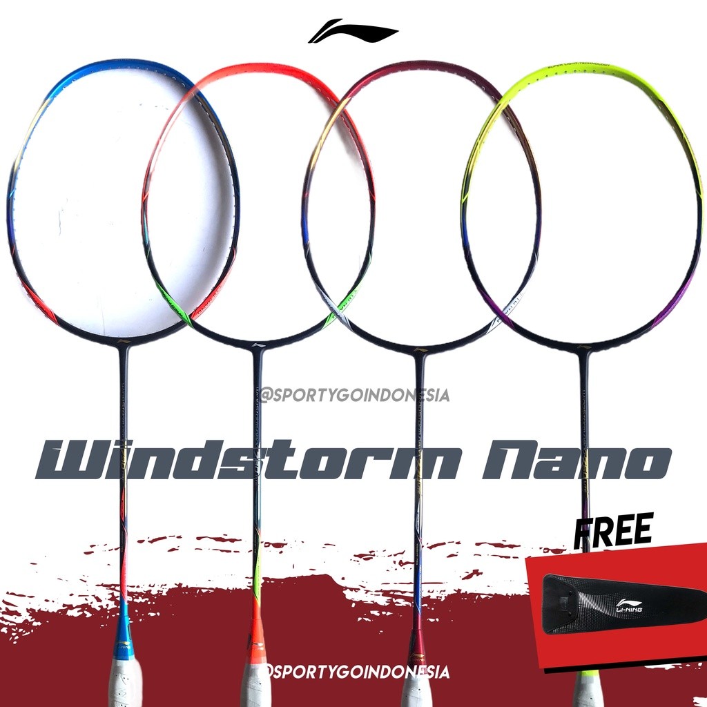 Raket Lining Windstorm Nano 760 770 780 790 Lite Original/ Badminton Raket WS Nano 790