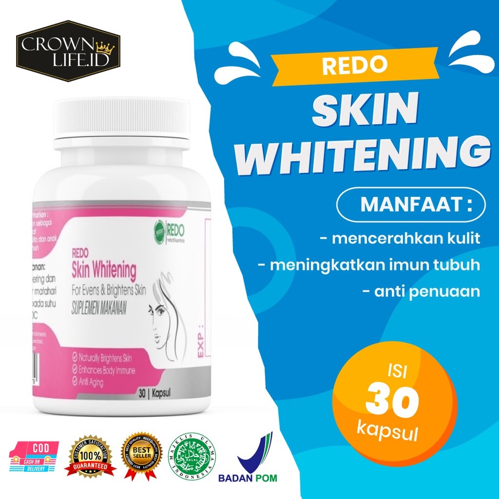 REDO PENCERAH KULIT - PENCERAH KULIT DAN PENGHILANG SEL KULIT MATI / PEMUTIH BADAN DAN PENCERAH KULI