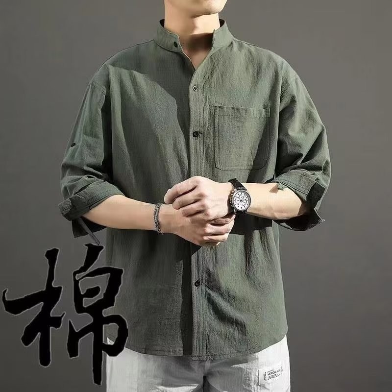 Kemeja Putih Pria Lengan Panjang Jaket Hitam