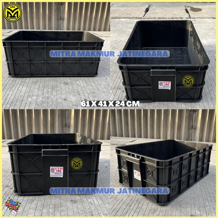 

Kontainer Industri Plastik YTH Container Box Keranjang Krat Rapat YTH 19 06 08 B - YTH 19-B, HITAM.