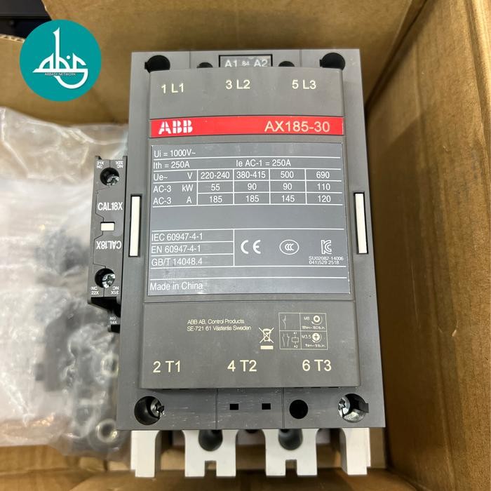 Kontaktor ABB AX185 110V / AX185-30-11-84 110VAC 3P 250A 90Kw