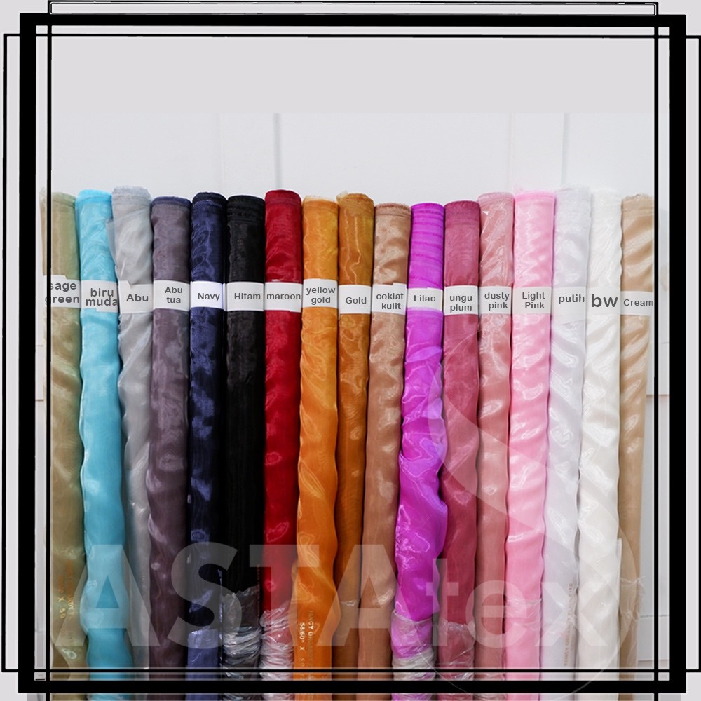 (1 ROLL) KAIN KACA / ORGANDI SILK Terlaris