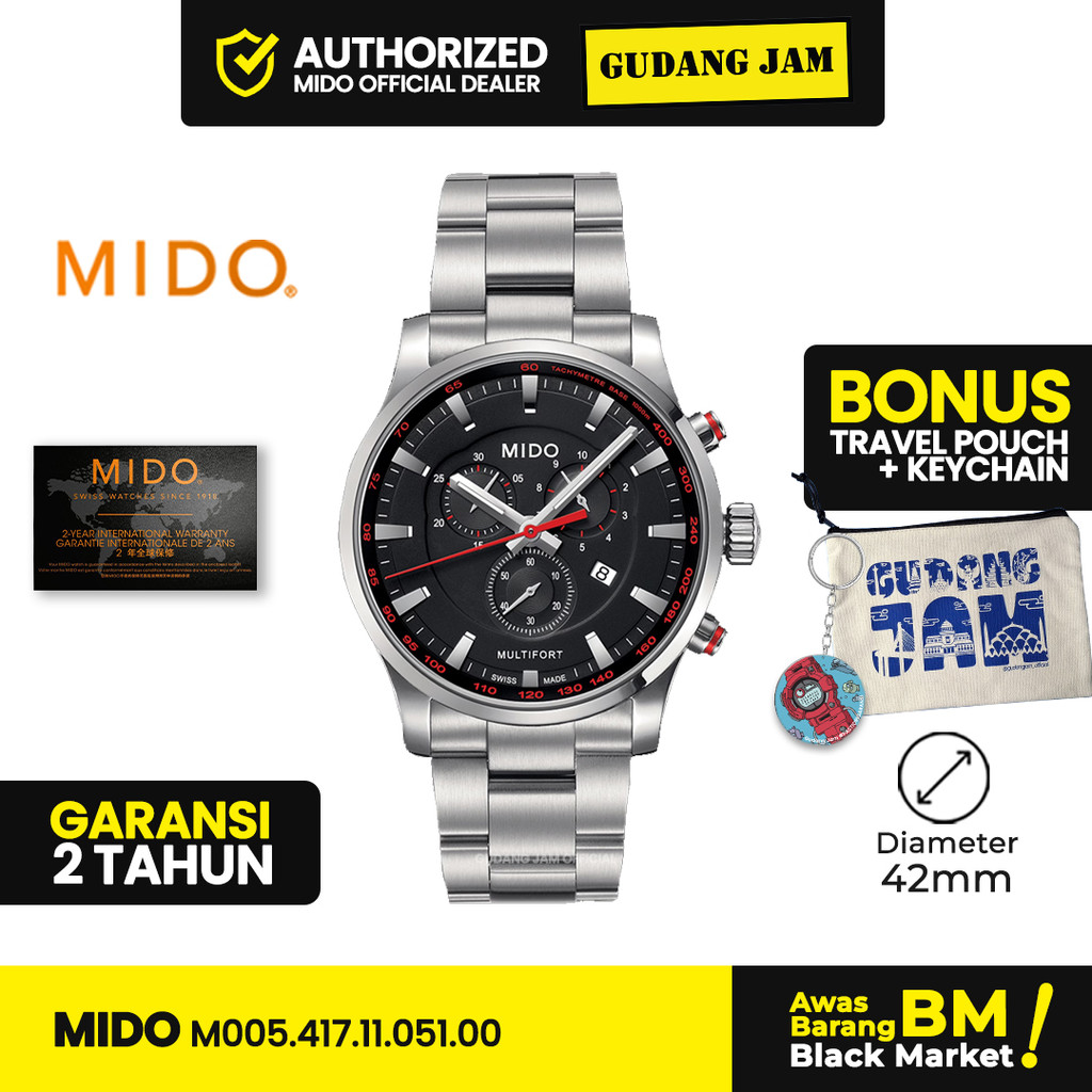 Mido Pria Multifort M005.417.11.051.00 Swiss Watches