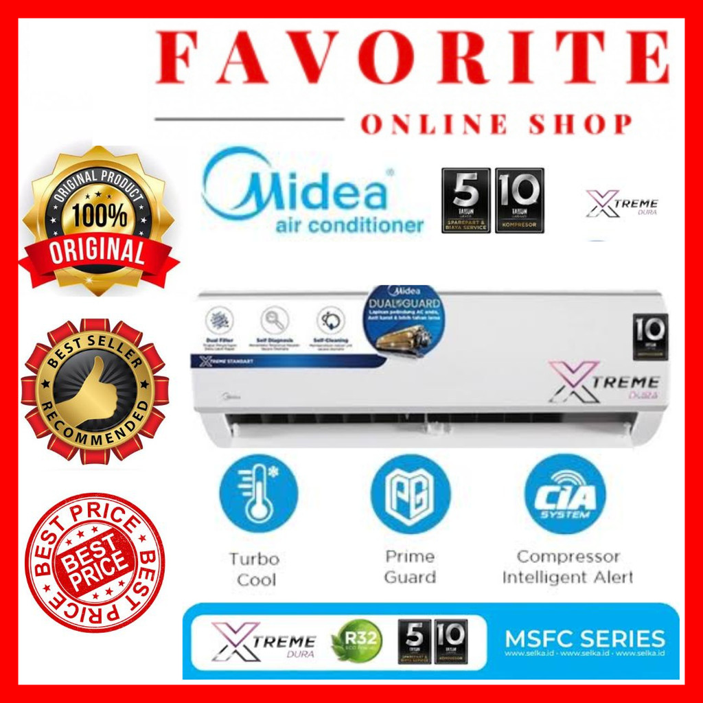 AC MIDEA MSFC-09CRN1 / 1 PK 09 CRN / 1 PK MSFC 09 CRN1 MIDEA AC 1 PK
