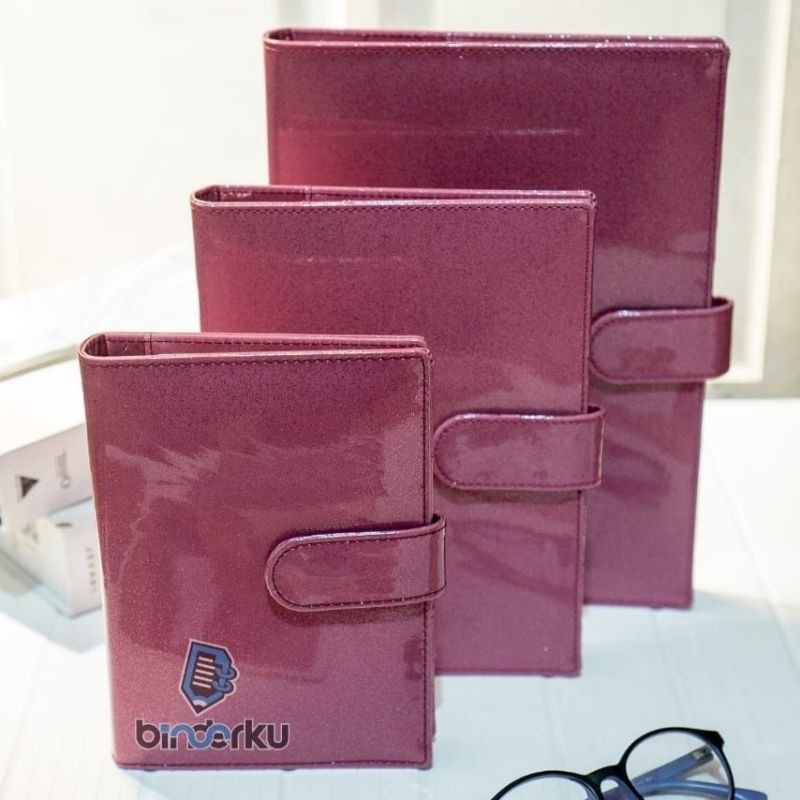 

Binderku MHA Binder Glitter Laminasi Glossy Premium A6 6ring A5 20ring B5 26ring