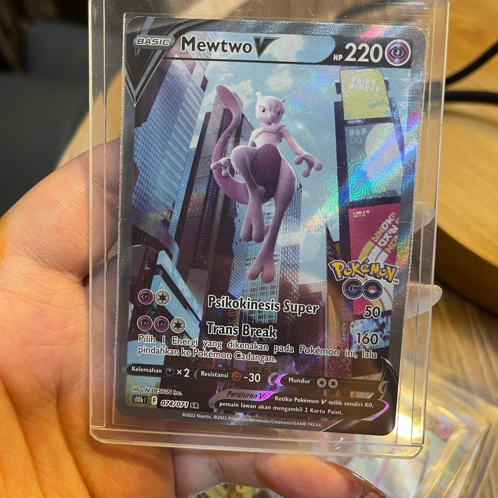 Mewtwo V SR s10b 074/071 Kartu Pokemon