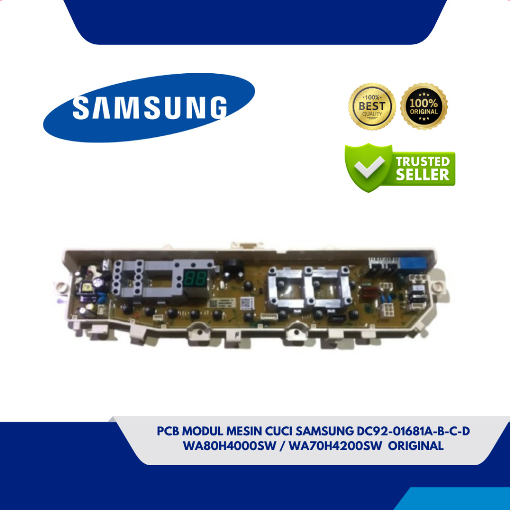 PCB MODUL MESIN CUCI SAMSUNG DC92-01681A-B-C-D WA80H4000SW /WA75H4200SG / WA70H4200SW  ORIGINAL