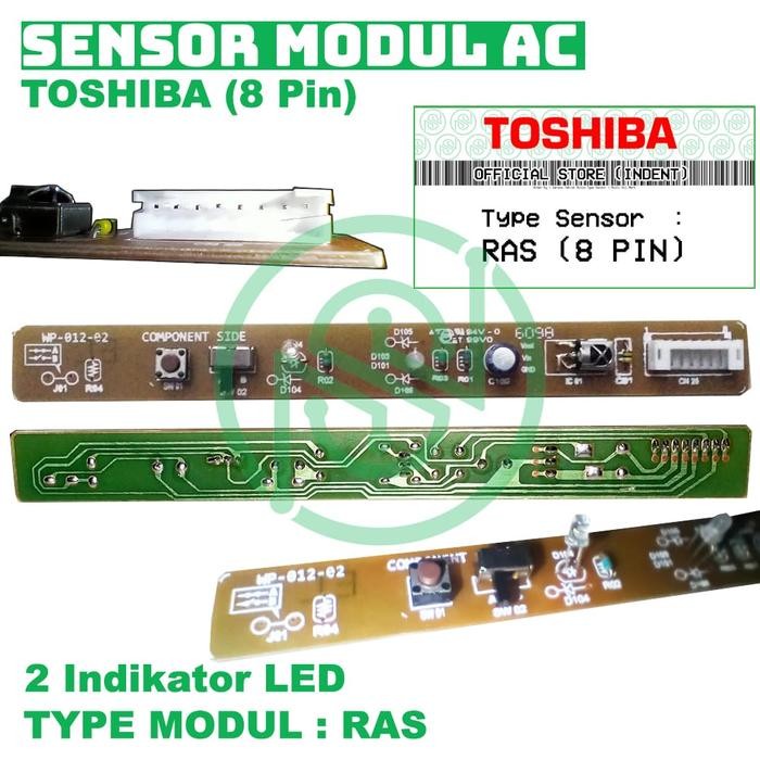 SENSOR AC MODUL AC TOSHIBA 8 PIN RAS 8PIN 2 INDIKATOR ORI tool