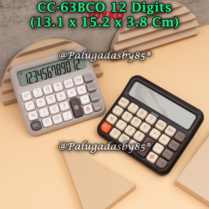 

(1 Biji) GROSIR Kalkulator JOYKO CC-63BCO 12 Digits Check Correct / Calculator Joyko CC-63BCO