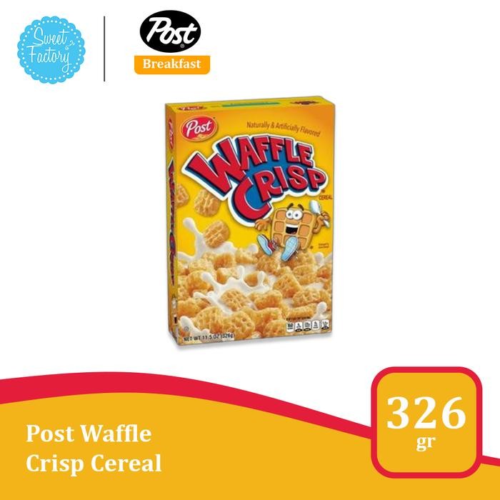 

Post Waffle Crisp Cereal - Sarapan Lezat Rasa Wafel, 326g / 11.5oz