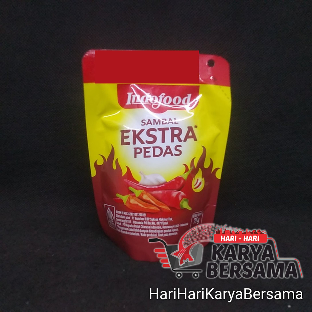 

SAUS INDOFOOD SAMBAL EXTRA PEDAS REFIL 75GR