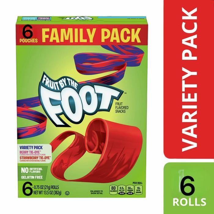 

Fruit by the Foot, Fruit Snacks, Berry and Strawberry, 128 gr/4,5 Oz