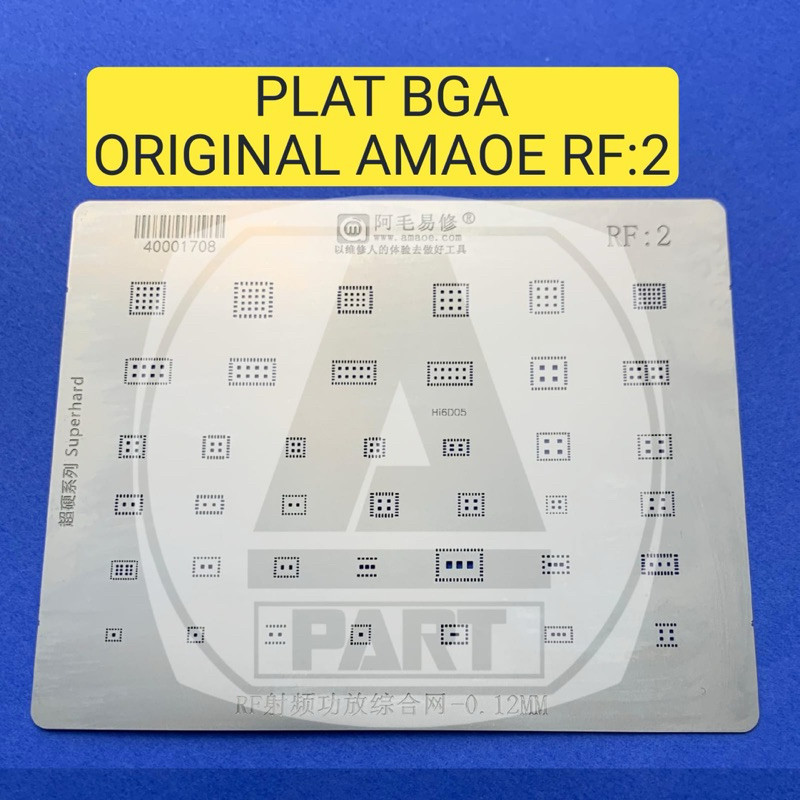 PLAT BGA CETAKAN AMAOE RF:2 / CETAKAN AMAOE RF2