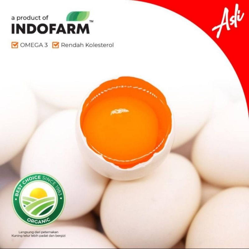 

Telur Ayam Kampung Omega Indofarm 20 pcs Original