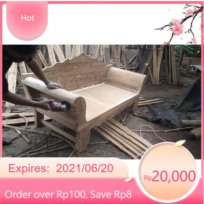 bangku risban bale bale madura untuk bangkubiasa atau pelaminan termurah dari kayu jati bk  Keris se
