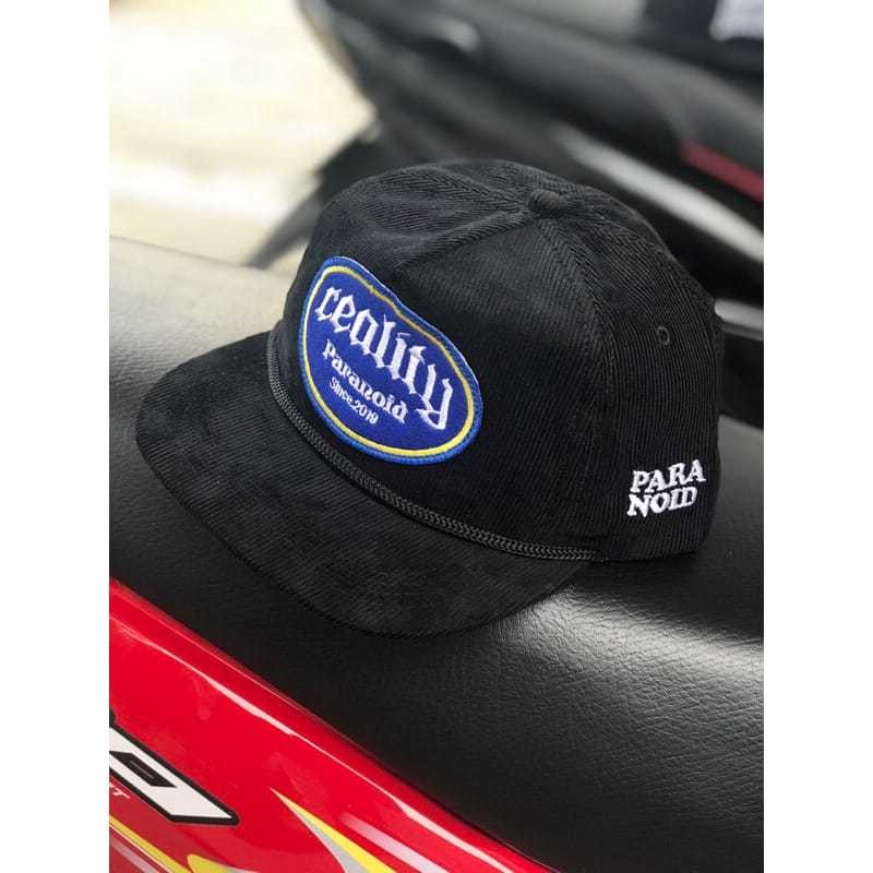 Topi Ropehat Corduroy Black Reality PARANOID