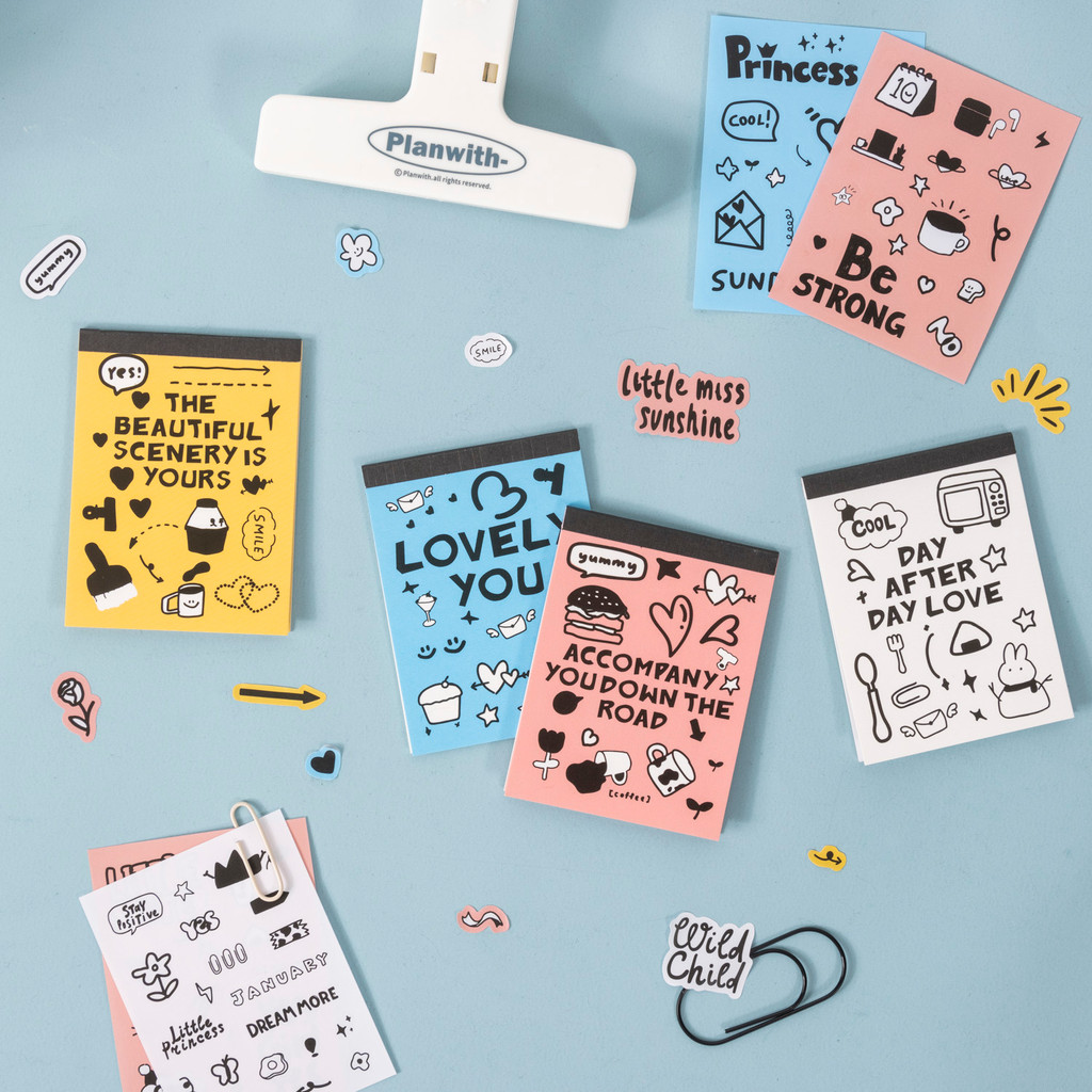 

Mr. Paper 3Style 10Pcs/bag Sweet Talk Whispering Series Sticker Book DIY Handbook Scrapbook Sticker Calendar Photo Frame Diary
