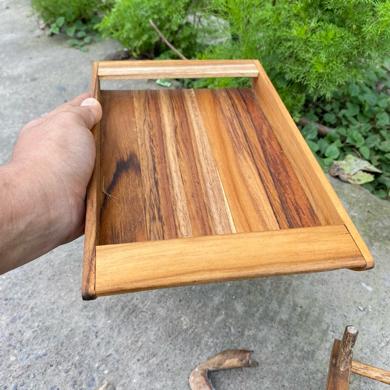 KAYOENAN BAKI UNIK KAYU JATI | NAMPAN KAYU JATI